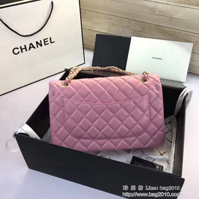 香奈兒CHANEL 升級版A1113全新經典小羊皮金銀鏈條單肩斜挎包 DSC1761